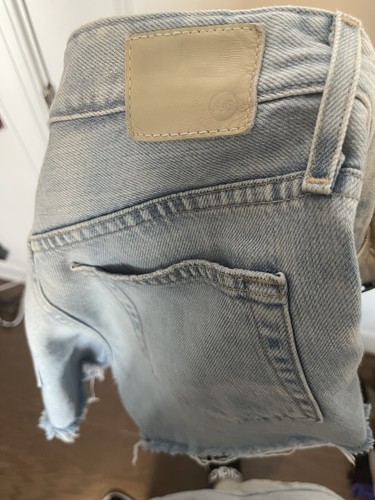 Pantalones Cortos AG Adriano Goldschmied Hailey Corte Azul Claro - Talla 24R - Entrepierna de 3" - Imagen 8 de 11