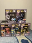 Funko Pop Batman Art Series lot of 5:  #01 02 03 04 & Funko Shop Exclusive #41