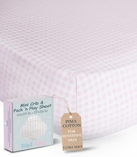 Mini Crib Sheet For Pack N Play 24X38 27X39 100 Peruvian Pima Cotton Softer