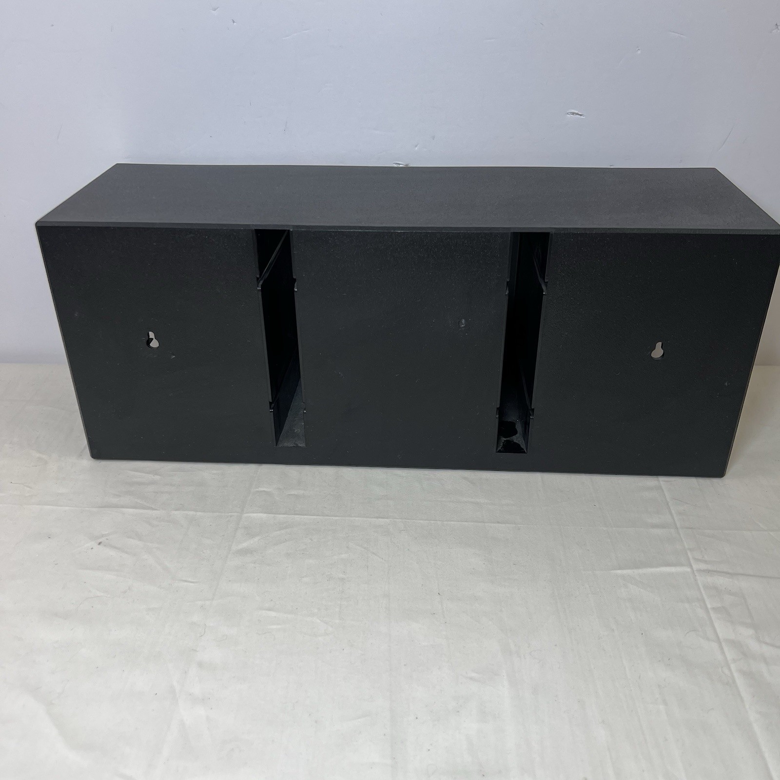 Vintage LASERLINE CD Storage Rack Organizer Desktop or Wall Mount Black 36 CDs