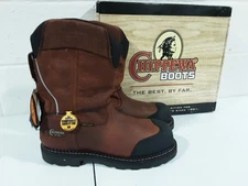 Chippewa 11 Inch Waterproof Comp Toe Work Boots Mens Size 12M REFLECTIVE NEW
