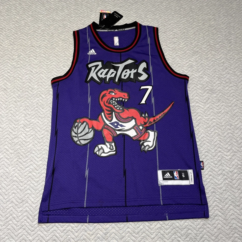 Camiseta deportiva de los Toronto Raptors para hombre pequeña Kyle Lowry 7 Adidas Swingman NBA baloncesto Foto 4 de 4