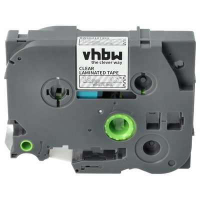 Schriftband Ersatz für Brother TZ-145, TZE-145 Weiß/Klar 18mm 8m