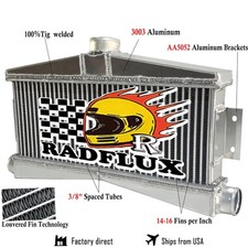 New Twin Turbo Trttc9 Intercooler 1300hp Fit Corvette Camaro Viper Full Aluminum