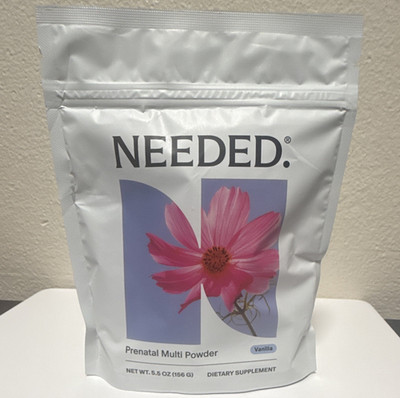 NEEDED. Prenatal Multi Powder Vanilla Vitamin Supplement Prenatal Support 5.5 oz
