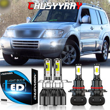 For Mitsubishi Montero 2001-2006 Led Headlight Bulbs Hilo Beam Fog Light