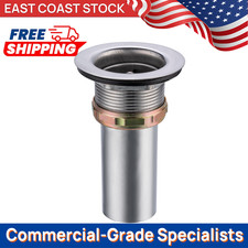 Rust-Proof 2" Stainless Steel Sink Drain Kit - Strainer Tailpiece for Bar / RV