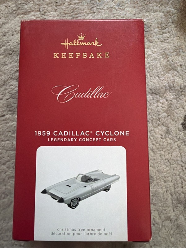 2021  HALLMARK  1959 CADILLAC  CYCLONE ORNAMENT  NEW IN BOX