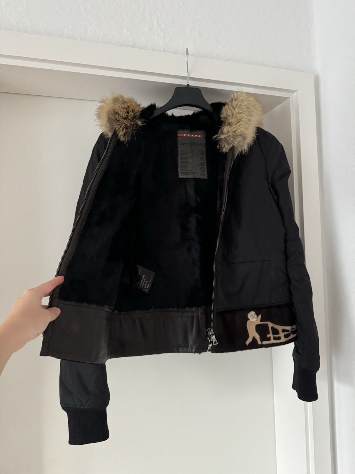 Authentic Prada Jacket Womens Jacket Down Nylon B… - image 4