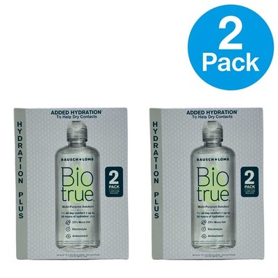 Bausch + Lomb Biotrue Hydration Plus Contact Lens Solution - 10oz - 2 Pack
