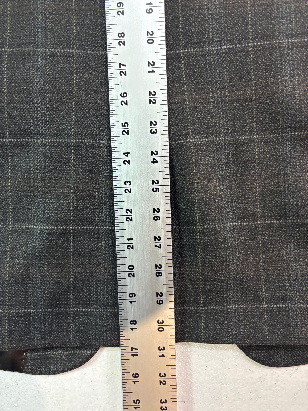 Hart Schaffner Marx 44R green windowpane plaid blazer jacket sport suit coat usa