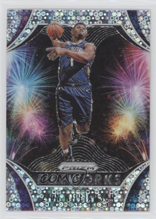 2019-20 Panini Prizm Fireworks Fast Break Prizm Zion Williamson #26 0z10
