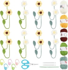 FREEBLOSS 16 Set Crochet Kit for Beginners - 15 cm x 26 x 4 cm, Multicolor