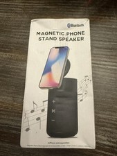 Magnetic Bluetooth Phone Stand Speaker Black--Brand New