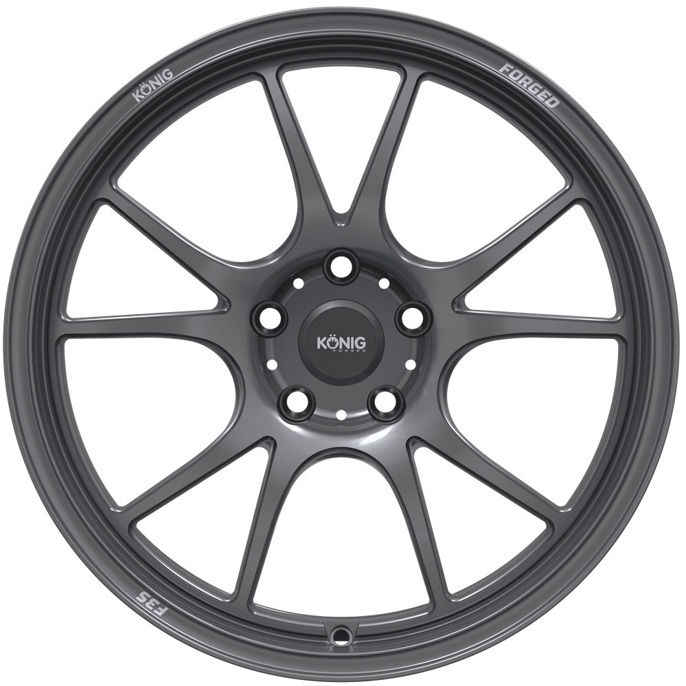 17x10 +43 Konig F3S 5x114.3 Satin Charcoal Wheels (Set of 4) | eBay