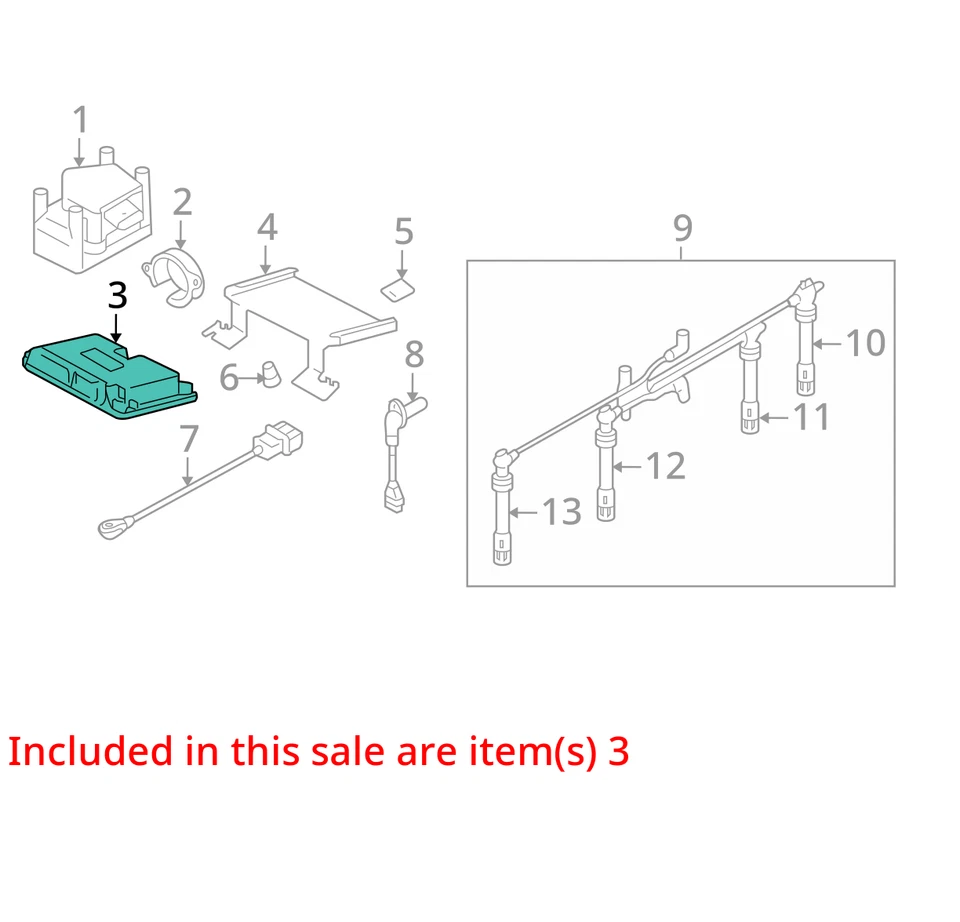 Engine ECM Electronic Control Module 2.0L Engine ID Avh Fits 02 BEETLE 27152837 - Imagem 4 de 4