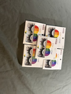 Set of 5 Kiss Love Is Love Limited Edition Lash Sunlight False Eyelashes