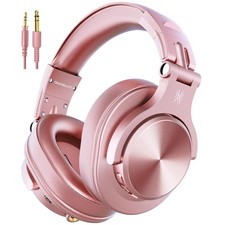 OneOdio A70 Bluetooth Over Ear Headphones for Women and Girls, Pink DJ Headphone