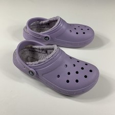 Crocs Unisex Classic Lined Clogs - Lavender Unisex Sz M6/W8 Purple Slip On