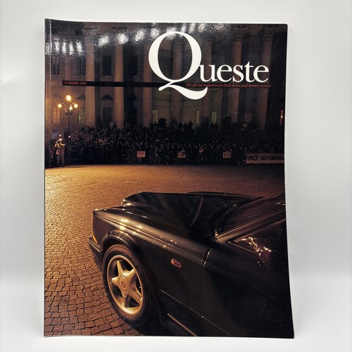 Rolls Royce & Bentley Quest Magazine Issue Summer 1996