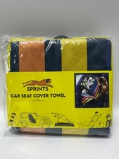 Sprints Athletic Running Towel Full-sized Car Seat Cover - Performance Microfi Sprints Athletic Running Towel Full-sized Car Seat Cover - Performance Microfi