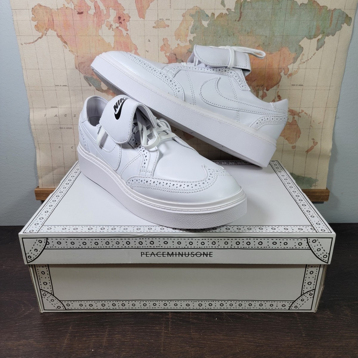BRAND NEW Nike Kwondo 1 G-Dragon Peaceminusone Triple White  display picture 2