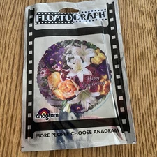 5 New! Vtg 18” Happy Anniversary Foil Helium Balloon Floatograph Anagram.