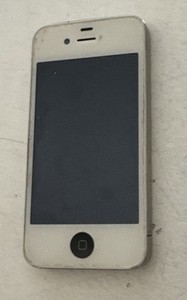 Apple iPhone 4 16GB Weiß Ungeprüft Teilespender Glasbruch Hinten Ok