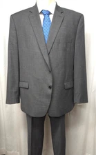 RALPH LAUREN Gray Suit 50R jacket  39x29 pants 100% wool