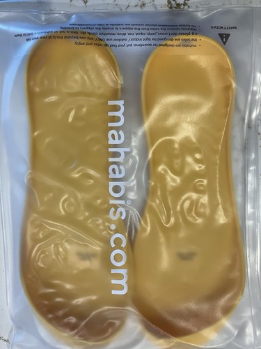 Mahabis 1 Yellow Pair Sole Slippers Removable Bottom Soles Size 37/7 - Bild 4 von 4