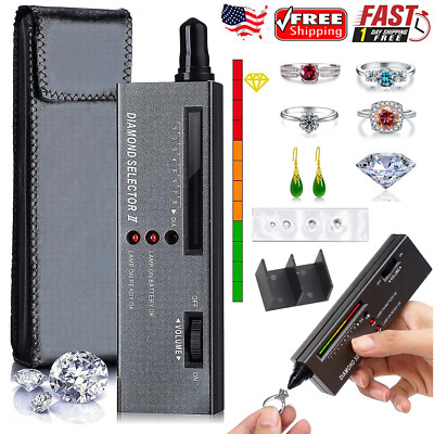 Diamond Selector II Tester & Moissanite Tester Gemstone Jewelry Tool Set w/cases