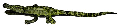 Alligator Sculpture Handcrafted Brass Crocodile Figure Home Décor Showpiece Gift