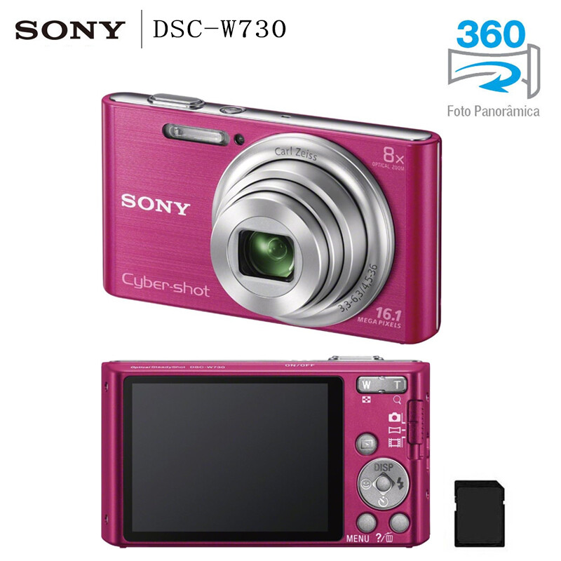 SONY Cyber-shot DSC-W730 Digital Camera 16.1 MP 8x Zoom With SD