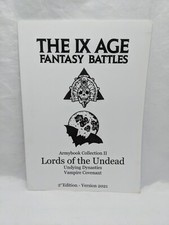 The IX Age Fantasy Battles Armybook Collection II Lords Of The Undead