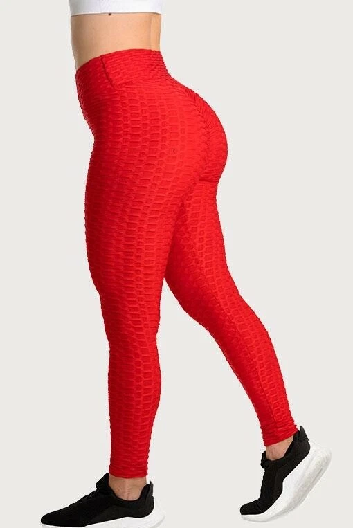 Bright top red leggings