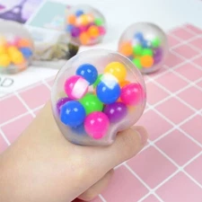 4pcs DNA Stress Ball Fidget Toy Antistress Relief Squeeze Sensory Birthday Gift