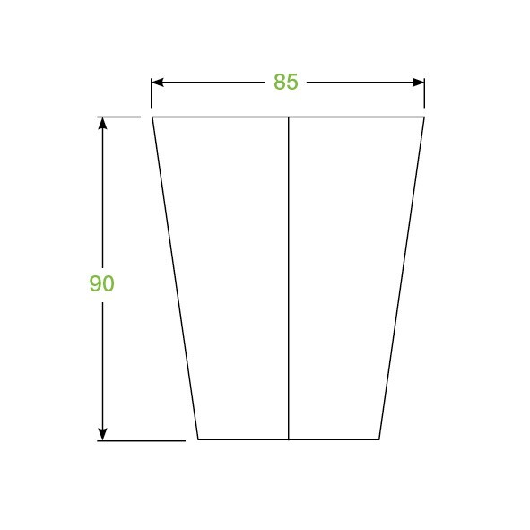 NEW White Single Wall Paper Coffee Cups 90mm Top 85mm 8oz (240ml