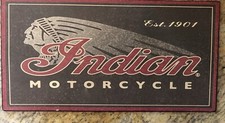 INDIAN Motorcycle EST.1901 METAL SIGN 14" x 7 1/4" NEW