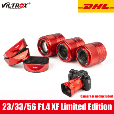 Red Viltrox 23mm 33mm 56mm F1.4 Auto Focus Lens For Fujifilm Fuji X-mount Camera