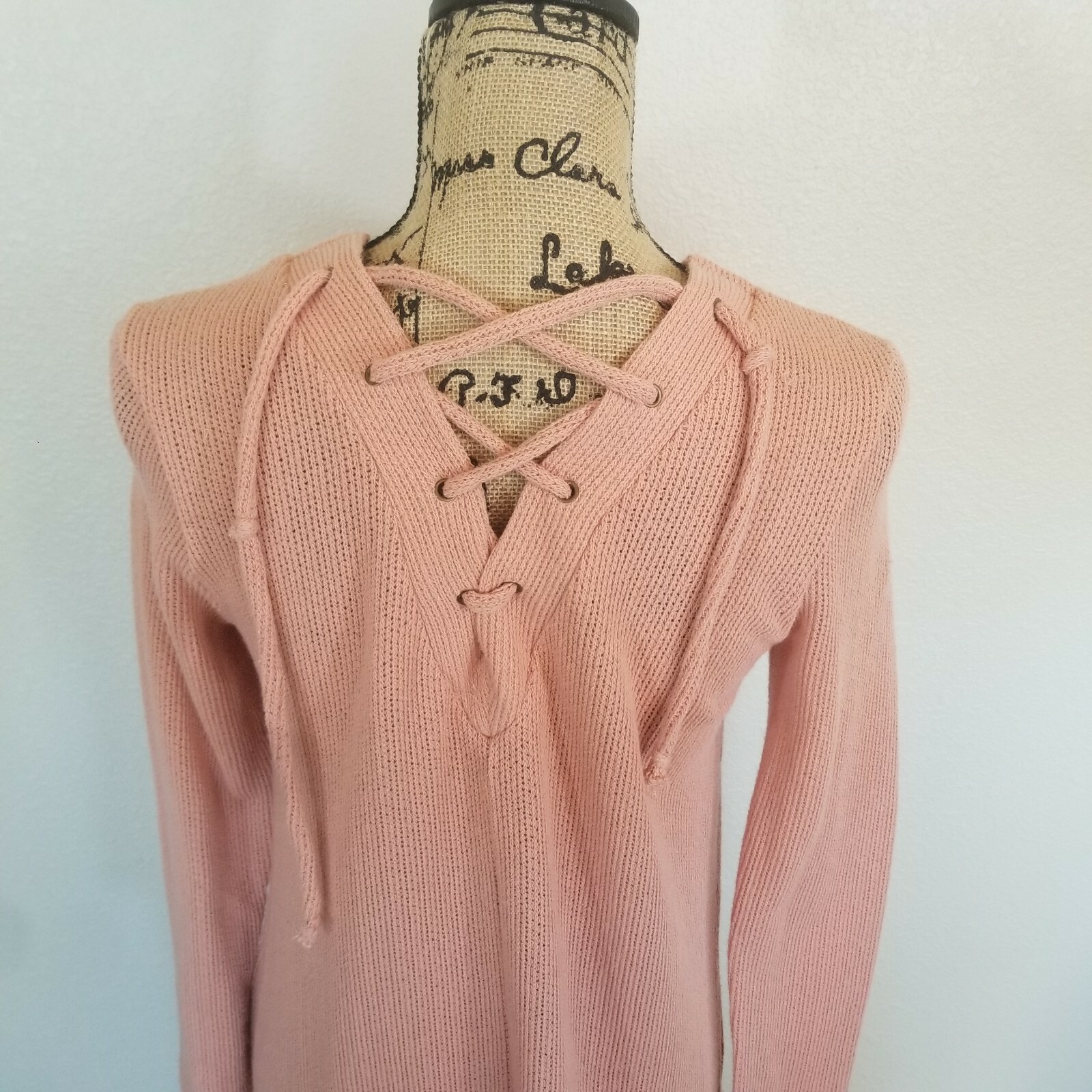 lace up back cardigan