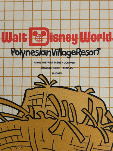 RARO & HTF - 1986 DISNEY POLYNESIAN VILLAGE - MENU BAMBINI - OTTIME CONDIZIONI - Foto 4 di 4