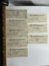 1920 West Hudson County Trust Company Harrison NJ Cancelled Bank Check Vintage