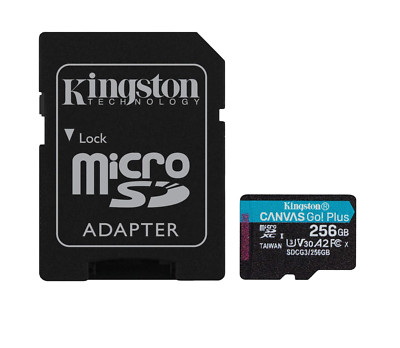 Kingston Canvas Go! Plus microSD Memory Card for Android devices, SDCG3/256GB