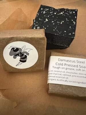 Lubri-Cut Natural Soap with Beeswax and Charcoal, for All Skin Types
