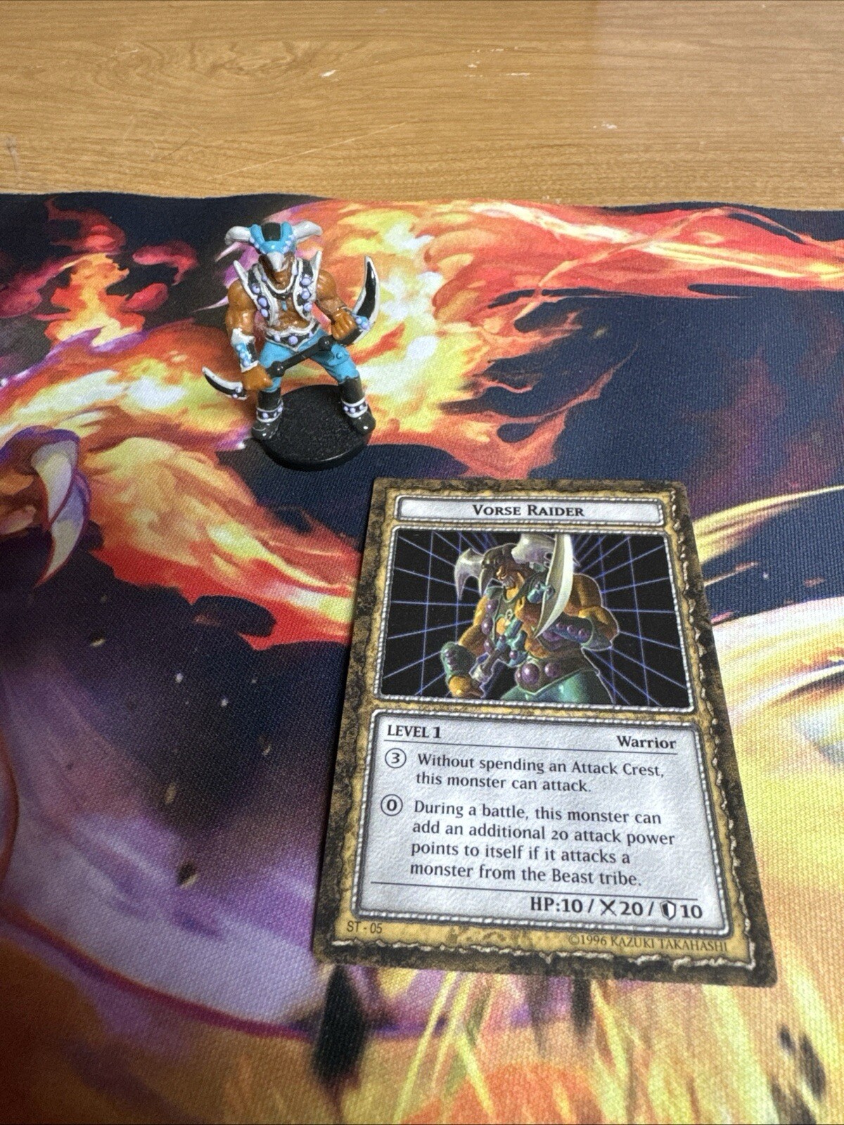 Yugioh Dungeon Dice Monsters DDM Vorse Raider ST-05 Figure And Card