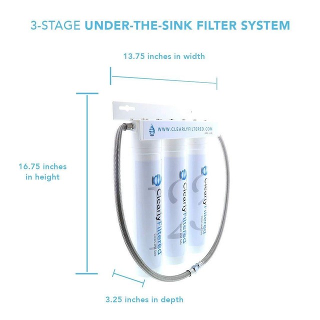 clearly filtered under sink