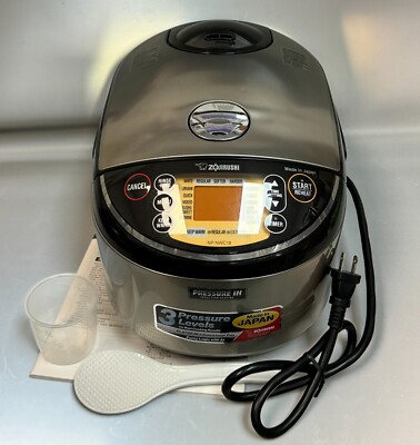 Zojirushi NP-NWC18XB Pressure Induction Heating Rice Cooker Warmer, 10  Cup