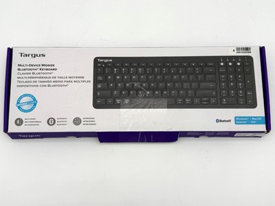 Targus Midsize Multi-Device Bluetooth Antimicrobial Keyboard AKB863 U.S English