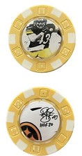 TROY POLAMALU HOF - PITTSBURGH STEELERS LEGEND - *Signed* POKER CHIP  - SOUVENIR