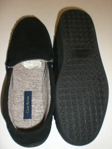 Pantuflas para habitación club para hombre con parte superior de cuero